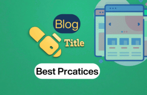 Blog title