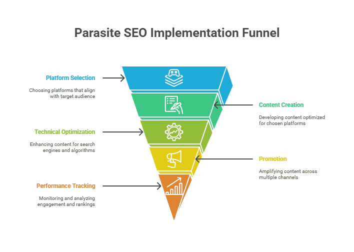 Parasite SEO Implementation - visual selection