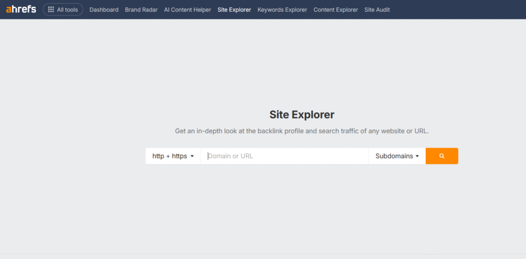 Ahrefs- one of the best backlink checker tools