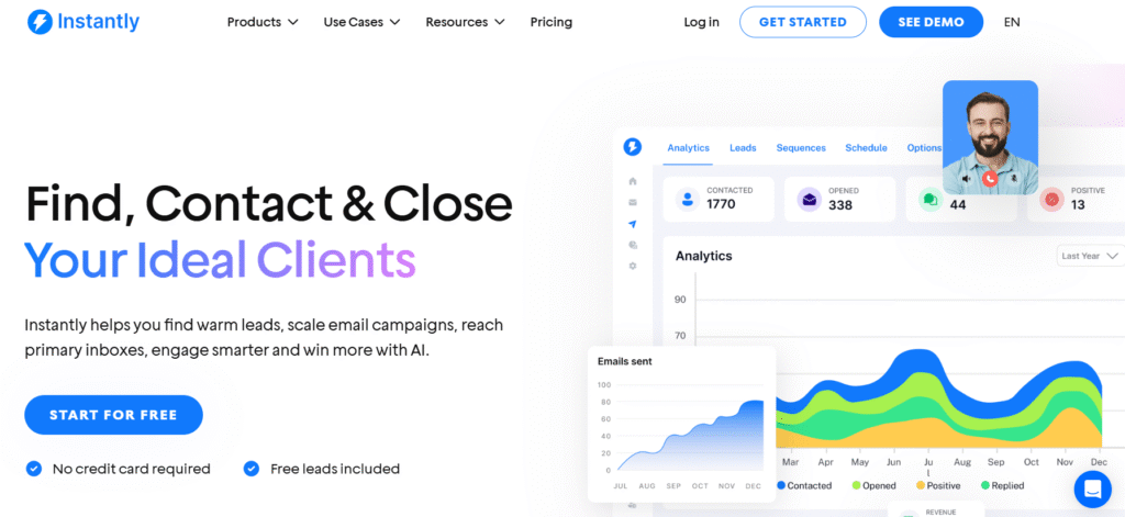 Instantly- the link building tools