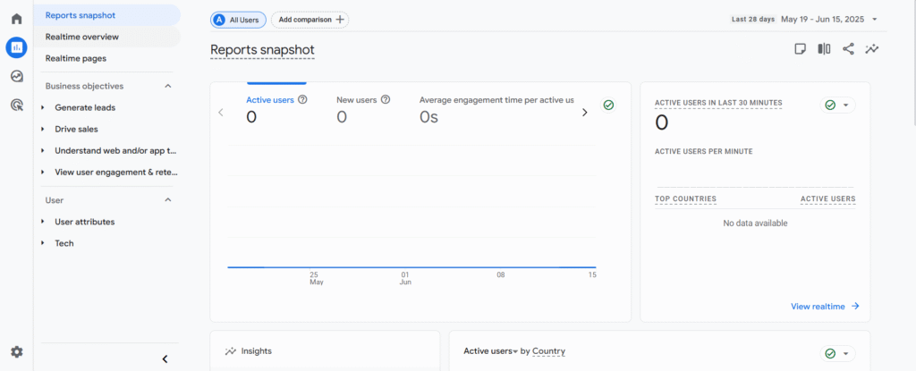 setting up google analytics