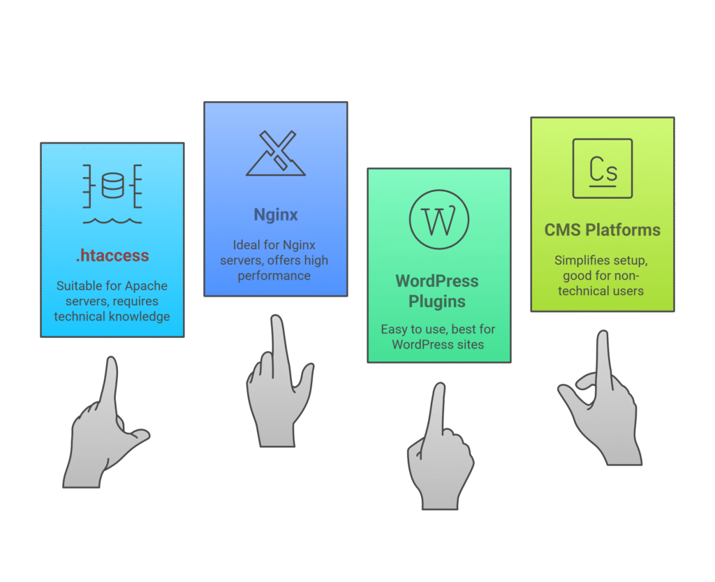setting up 301 redirects
