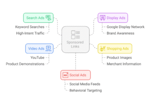 types of sponsored links