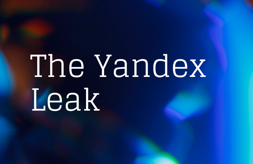 The Yandex Leak